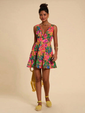 Vestido Decote em V Casual