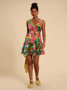 Vestido Decote em V Casual